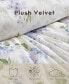 Фото #13 товара CLOSEOUT! Wisteria Faux Velour 3 Piece Duvet Cover Set, Full/Queen
