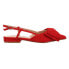 Фото #1 товара Chinese Laundry Harmony Pleated Slingback Womens Red Flats Casual BHDG01BME-610