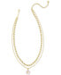 ფოტო #2 პროდუქტის 14k Gold-Plated Color Flower Layered Pendant Necklace, 16" + 3" extender