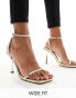 Фото #1 товара Simmi London Wide Fit Damira strappy barely there sandal in gold