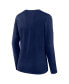 ფოტო #3 პროდუქტის Women's Navy Tennessee Titans Plus Size Foiled Play Long Sleeve T-shirt