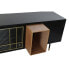 Фото #8 товара ТВ шкаф DKD Home Decor Чёрный Темно-коричневый Стеклянный MDF (166 x 40 x 55 cm)