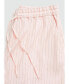 Women's Striped Linen Shorts