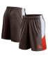 ფოტო #1 პროდუქტის Men's Brown Cleveland Browns Prep Colorblock Shorts