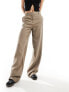 Фото #5 товара Pieces Tall pleat front tailored trousers in camel