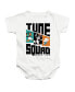 Фото #1 товара Baby Girls Baby Tune Squad Pattern Characters Snapsuit