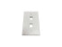 Фото #15 товара Tripp Lite Safe-IT 2-Port Single-Gang Keystone Wall Plate Antibacterial Ivory Ma