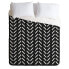 Фото #1 товара Twin/Twin XL Nick Quintero Herringbone Duvet Set Black/White - Deny Designs