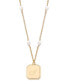 ფოტო #3 პროდუქტის 14K Gold-Plated Quincy Personalized Initial Pendant