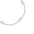 Delicate silver bracelet with pearls Perla SAER53