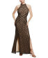 ფოტო #1 პროდუქტის Women's New Liza Lace Halter Sleeveless Gown