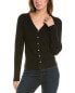 Фото #1 товара Vince Crocheted Trim Linen-Blend Cardigan Women's Black Xxs