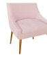 Фото #4 товара Beatrix Pleated Velvet Side Chair