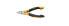 Фото #1 товара Клещи диагональные профессиональные ESD Wiha - изогнутый плоскогубцы - углеродистая сталь - черно-желтый - 115 мм - 11,4 см (4,5") - 78 г.