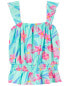 Фото #4 товара Kid Floral Print Ruffle Tank 6-6X