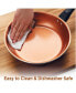 Фото #4 товара Glide Copper Ceramic Nonstick 12.5" Deep Skillet with Helper Handle