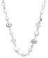 ფოტო #1 პროდუქტის Silver-Tone Mixed Bead Strand Necklace, 38" + 3" extender, Created for Macy's