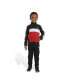 ფოტო #6 პროდუქტის Little Boys Color Block Tricot Jacket Track Pants, 2-Piece Set