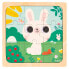Фото #3 товара Пазл для малышей Janod Кролик белый, 9 деревянных частей