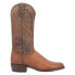 Фото #1 товара Dan Post Boots Scott Smooth Ostrich Embroidered Round Toe Cowboy Mens Brown Cas