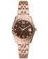 ფოტო #1 პროდუქტის Women's Scarlette Three-Hand Date Rose Gold-Tone Stainless Steel Watch 32mm