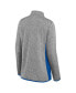 ფოტო #4 პროდუქტის Women's Heathered Charcoal New York Mets Primary Logo Fleece Full-Zip Jacket