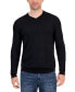 Фото #1 товара Men's Long-Sleeve V-Neck Merino Sweater, Created for Macy's
