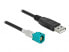 Фото #1 товара Delock 90490 - 1 m - HSD Z - USB 2.0 Type-A - Black