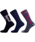ფოტო #1 პროდუქტის Men's Fashion Socks, Pack of 3