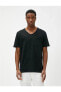 3sam10289hk 999 Siyah Erkek Pamuk Jersey Basic Kısa Kollu O Yaka T-shirt