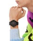 ფოტო #5 პროდუქტის Men's Chronograph Black Ion Plated Bracelet Watch 46mm