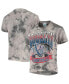 Фото #1 товара Women's '47 White, Black Brooklyn Nets 2021/22 City Edition Vintage-Look Tie-Dye Tubular Cropped T-shirt