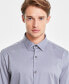 Men's Modern Classic-Fit Stretch Dot Dobby Button-Down Shirt, Created for Macy's