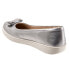 Фото #5 товара Trotters Avery T2202-044 Womens Silver Narrow Leather Ballet Flats Shoes