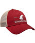 Фото #3 товара Men's Crimson Washington State Cougars Split Bar Trucker Adjustable Hat