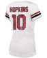 Фото #2 товара Women's Deandre Hopkins White Arizona Cardinals Name Number V-Neck T-shirt