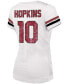 Women's Deandre Hopkins White Arizona Cardinals Name Number V-Neck T-shirt Белый, L - фото #2