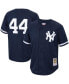 Фото #2 товара Men's Reggie Jackson Navy New York Yankees Cooperstown Collection Mesh Batting Practice Jersey