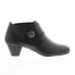 Фото #1 товара David Tate Status Womens Black Leather Slip On Ankle & Booties Boots 10