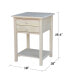 Фото #7 товара Lamp Table with 2 Drawers