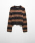 ფოტო #6 პროდუქტის Women's Faux Fur Knit Sweater