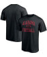 Фото #2 товара Men's Black Alabama Crimson Tide First Sprint Team T-shirt