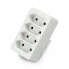 Splitter 4 flat sockets AC 230V 2.5A - Vorel 72402 - white