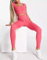 Фото #4 товара HIIT legging with ruched detail in pink