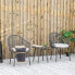 Фото #4 товара Мебель садовая набор Outsunny Rattan-Bistro-Set 863-137V00CG