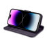 Фото #8 товара Чехол для смартфона ICARER iPhone 14 Pro премиум кожаный с карманом фиолетовый