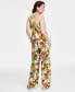 Women's High-Rise Tropical-Print Pants, Created for Macy's