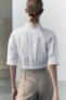 Zw collection cropped stretch shirt