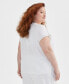 Plus Size Crochet-Trim Dolman-Sleeve Top, Created for Macy's shiitake, 3X - фото #4