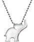 ფოტო #1 პროდუქტის Little Luck by Elephant Pendant Necklace in Sterling Silver